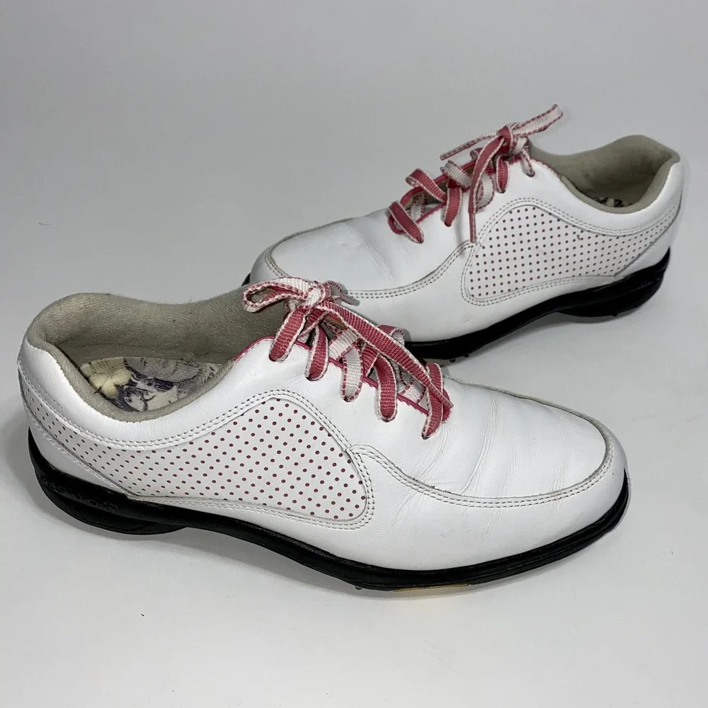 FootJoy Women's eComfort Extra Comfort Golf Shoes White Pink 98629 Size 8 M